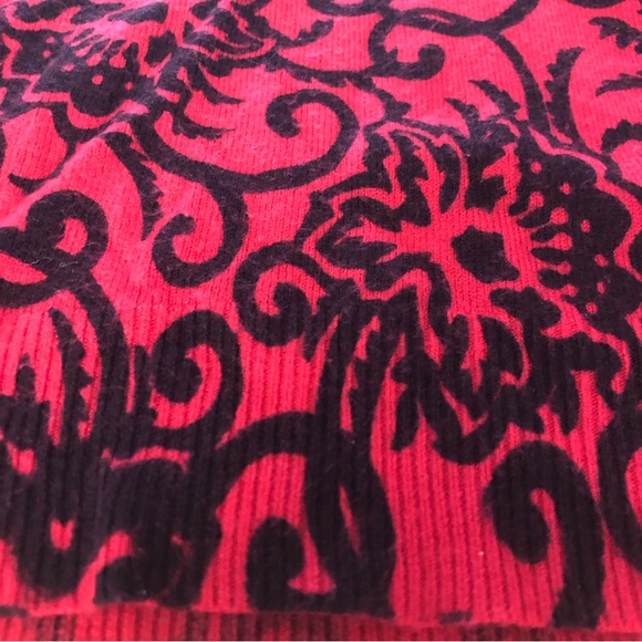 Sag-harbor Floral Short Sleeve Sweater SZ M - Picture 4 of 11